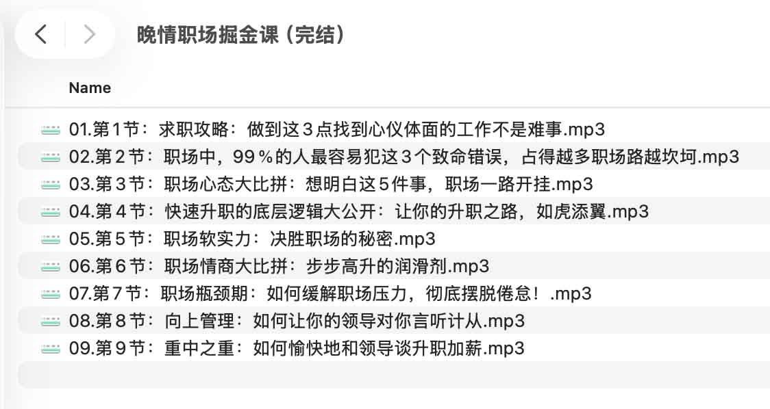 晚情职场掘金课：搞懂升职、心态、情商与管理，你也能在职场开挂！