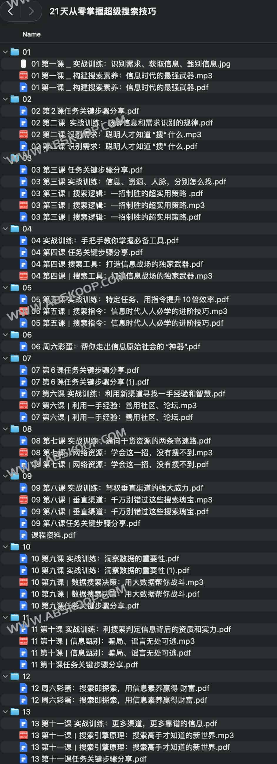 21天从零掌握超级搜索技巧 1 21天从零掌握超级搜索技巧