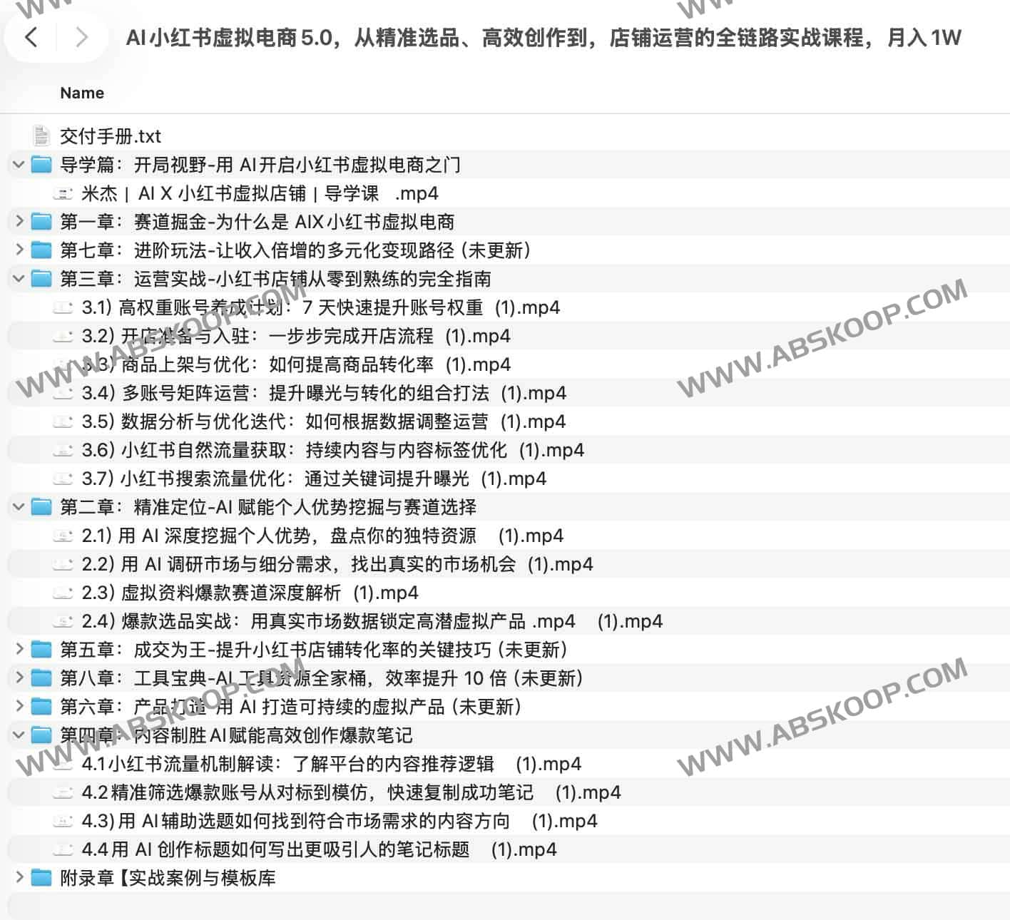 AI小红书虚拟电商全链路实战课:从选品到变现的AI爆款打法 1 AI小红书虚拟电商全链路实战课:从选品到变现的AI爆款打法