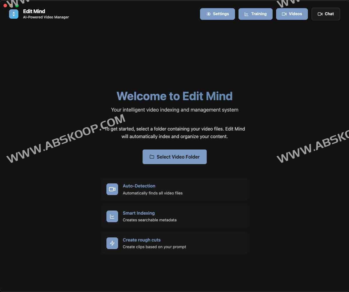 Edit Mind:AI 本地视频索引与语义搜索工具 1 Edit Mind:AI 本地视频索引与语义搜索工具