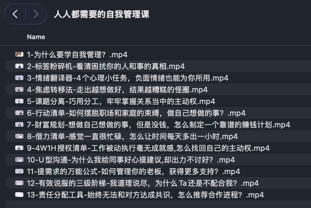 人人都需要的自我管理课 1 人人都需要的自我管理课