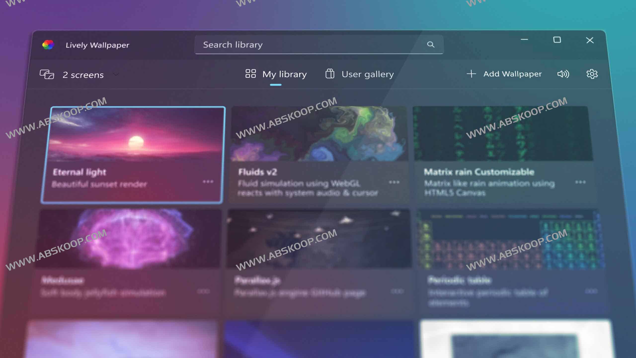 Lively Wallpaper:免费开源的桌面动态壁纸与屏保工具(多屏/超宽支持) 2 Lively Wallpaper:免费开源的桌面动态壁纸与屏保工具(多屏/超宽支持)