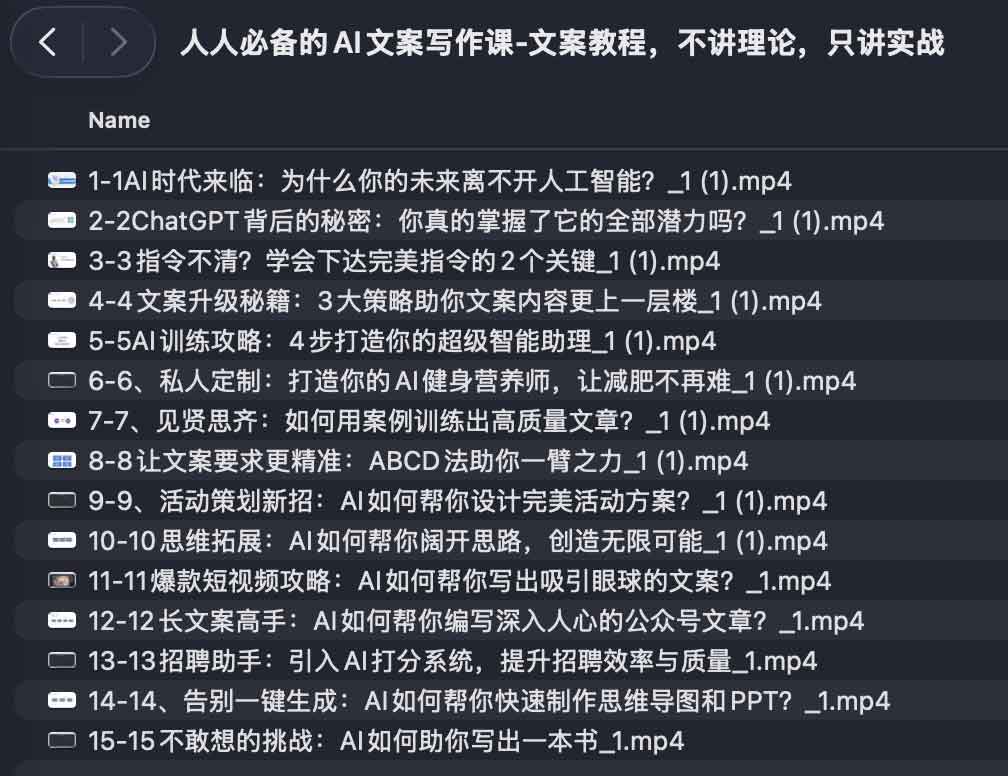 人人必备的AI文案写作课-文案教程,不讲理论,只讲实战 1 人人必备的AI文案写作课-文案教程,不讲理论,只讲实战