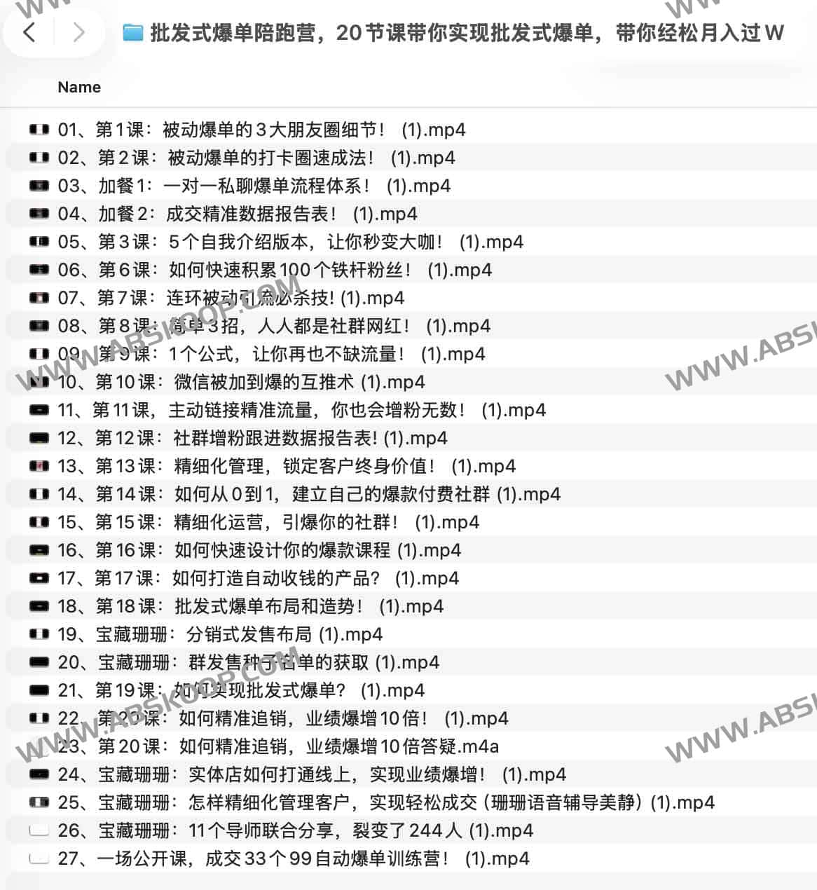 批发式爆单陪跑营,20节课带你实现批发式爆单,带你经松月入过W 1 批发式爆单陪跑营,20节课带你实现批发式爆单,带你经松月入过W