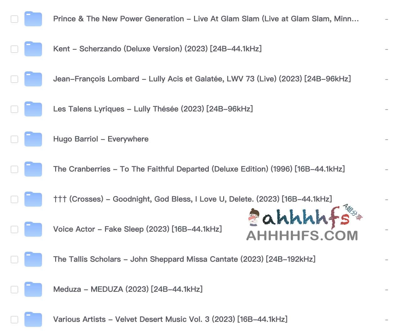 最近上线无损专辑无损音乐集合 1 最近上线无损专辑无损音乐集合