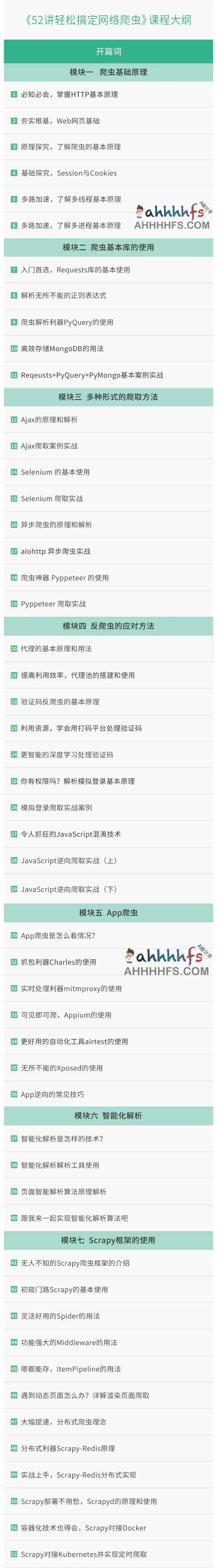 52讲轻松搞定网络爬虫 1 52讲轻松搞定网络爬虫,实战案例解析,掌握数据爬虫核心技术