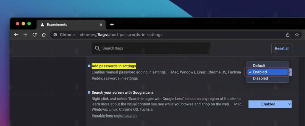 谷歌浏览器启用手动添加新密码 1 1638088795 0230ae925a210d1 | 谷歌浏览器启用手动添加新密码