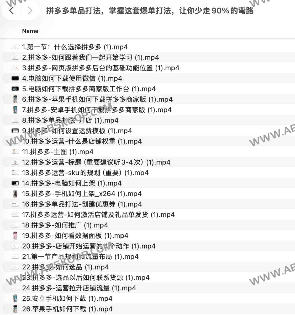 拼多多开店全流程实操课:掌握单品打法与流量运营的系统训练营 1 拼多多开店全流程实操课:掌握单品打法与流量运营的系统训练营