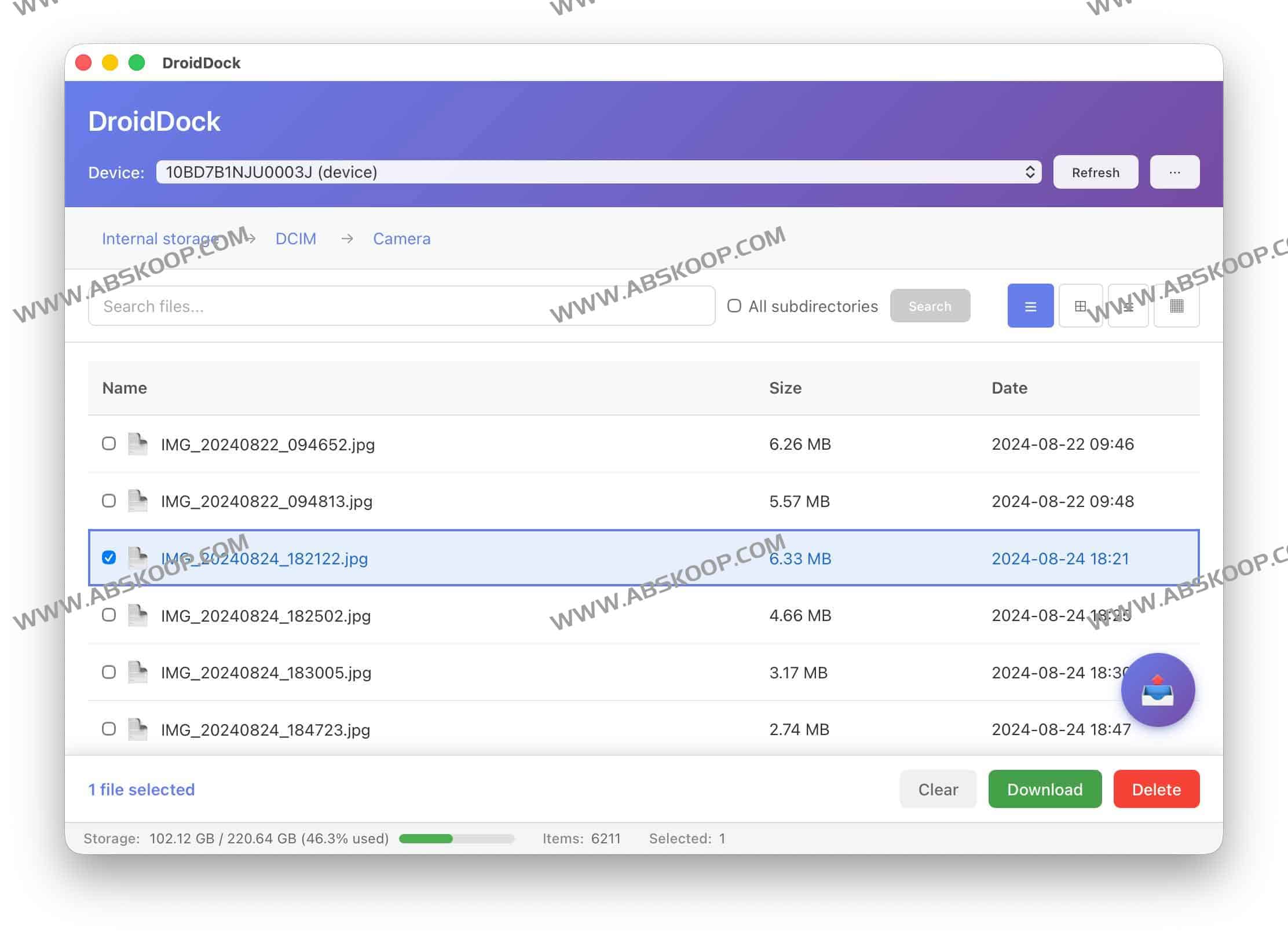 DroidDock:在 macOS 上浏览 Android 文件的轻量级 ADB 文件管理器 3 DroidDock:在 macOS 上浏览 Android 文件的轻量级 ADB 文件管理器