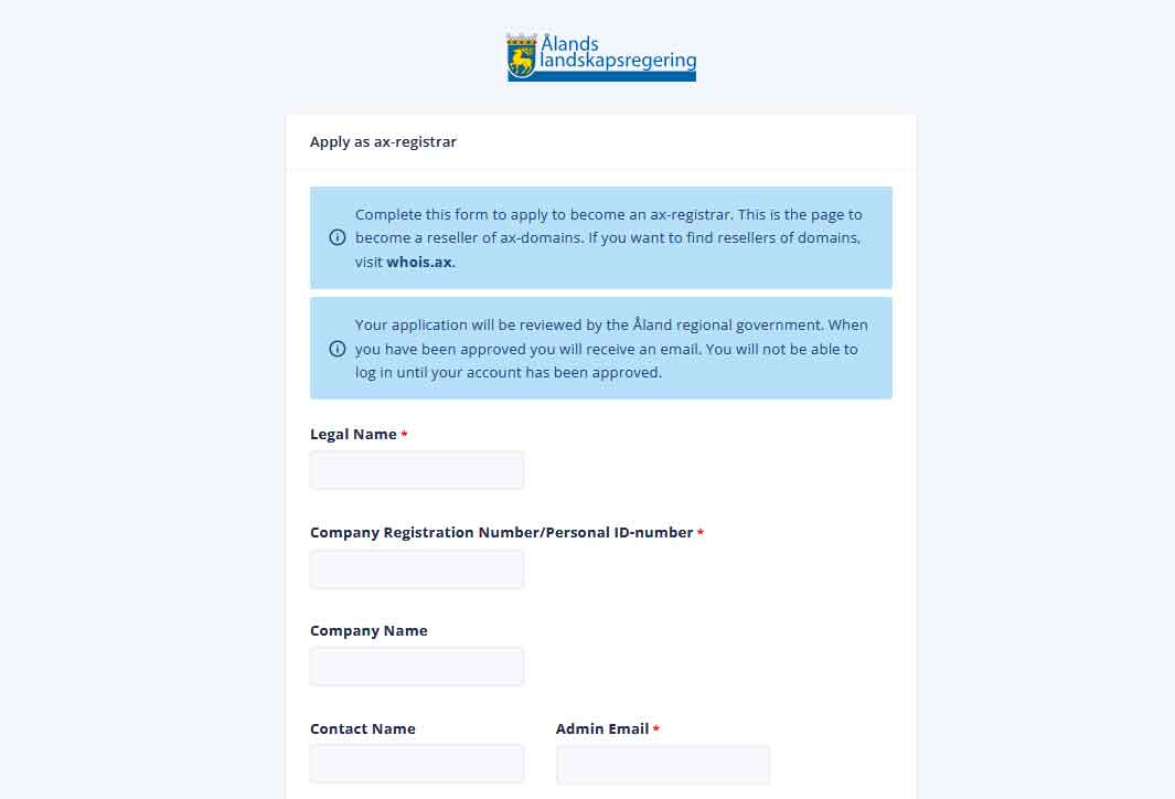 如何个人免费申请成为.ax顶级域名注册商？一步步教你拥有自己的注册商账号