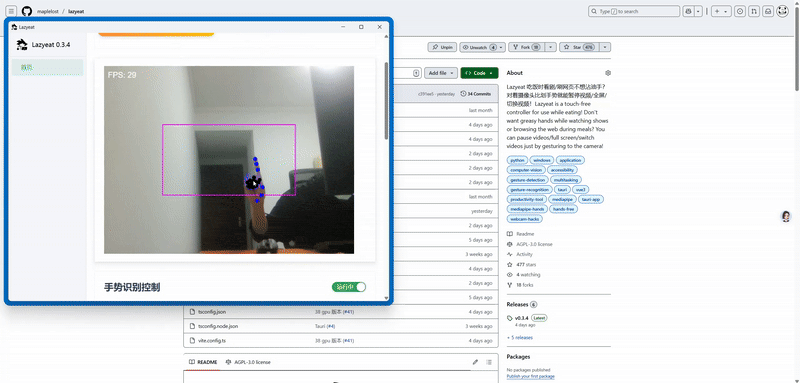 Lazyeat:吃饭不沾手的隔空手势控制神器 1 Lazyeat:吃饭不沾手的隔空手势控制神器